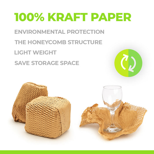 12x12" Inch Honeycomb Packing Paper Sheets