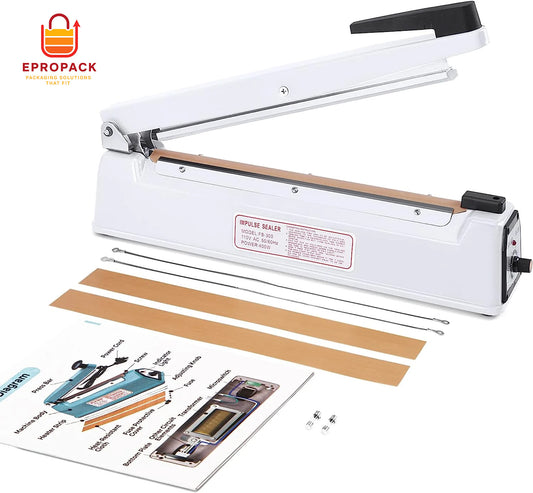 16" Inch Impulse Sealer Manual Heat Sealer Machine for Plastic Bags