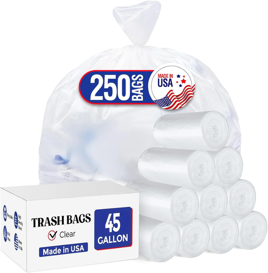 45 Gallon Trash Bags 250 Count