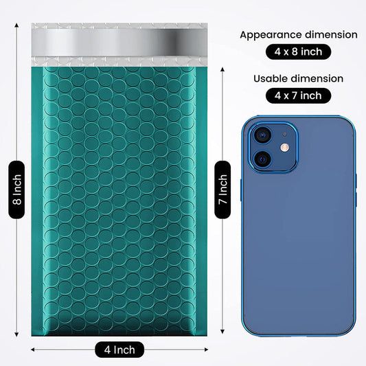 4x7" Bubble-Mailer Padded Envelope | Forest Green