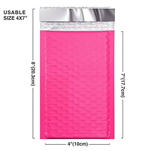 4x7 Bubble-Mailer Padded Envelope | Hot Pink