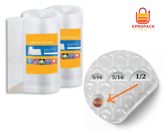 1/2" x 12" Total Bubble Cushioning Wrap for Packing