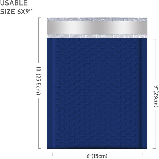 6x9" Bubble-Mailer Padded Envelope | Navy blue