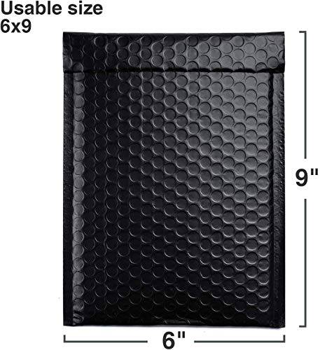 6x9" Bubble-Mailer Padded Envelope | Black