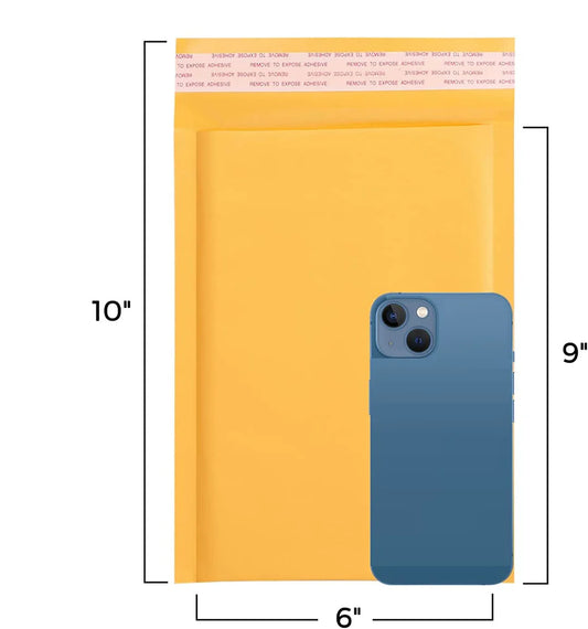 6x9" Kraft Bubble Mailers