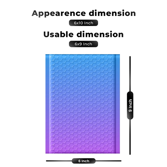 6x9" Bubble-Mailer Padded Envelope | BluePurple