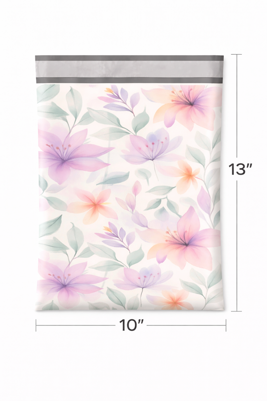 Poly Mailers | 10" x 13" Pastel Floral