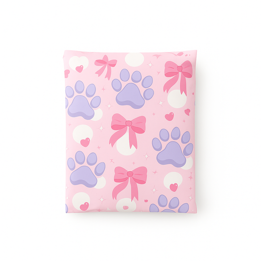 Poly Mailers | 7.5" x 10" Pinky Paws