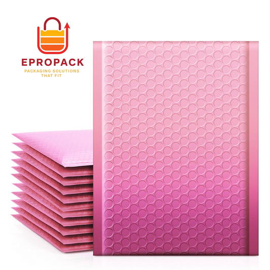 6x9" Bubble-Mailer Padded Envelope | Gradient Pink