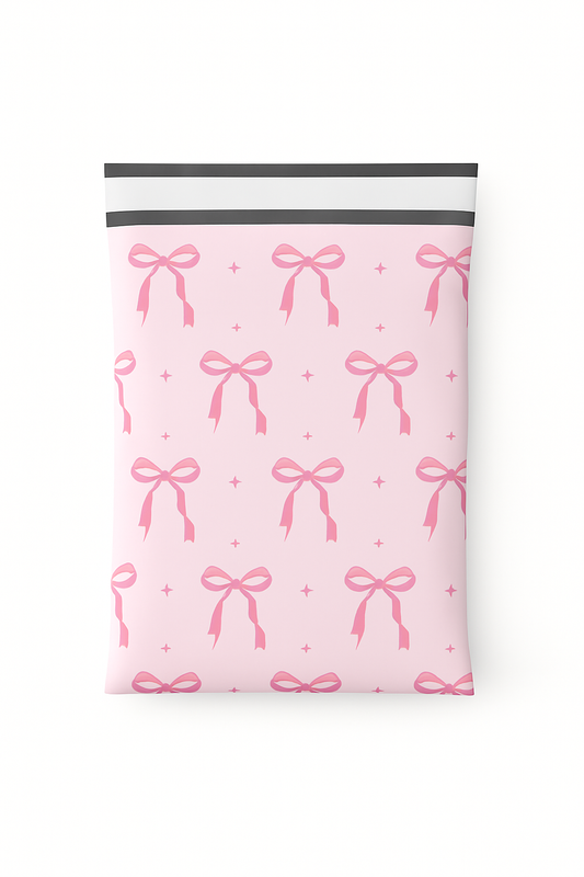 Poly Mailers | 10" x 13" Pink Bow