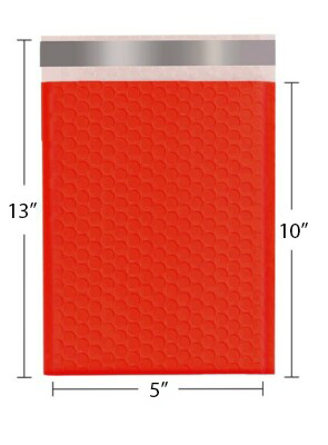 10x13" Bubble-Mailer Padded Envelope | Red