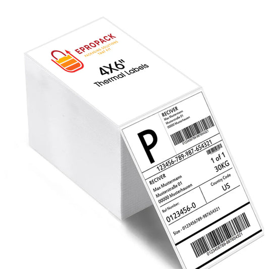 4x6" Direct Thermal Shipping Labels Paper White