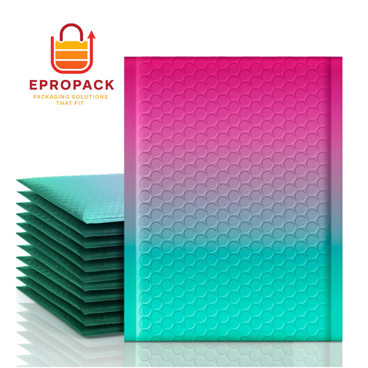 6x9" Bubble-Mailer Padded Envelope | PinkGreen