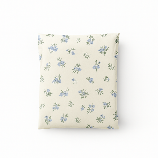 Poly Mailers | 10" x 13" Tiny Blue Florals