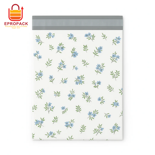 Poly Mailers |   12" x 15.5" Tiny Blue Florals