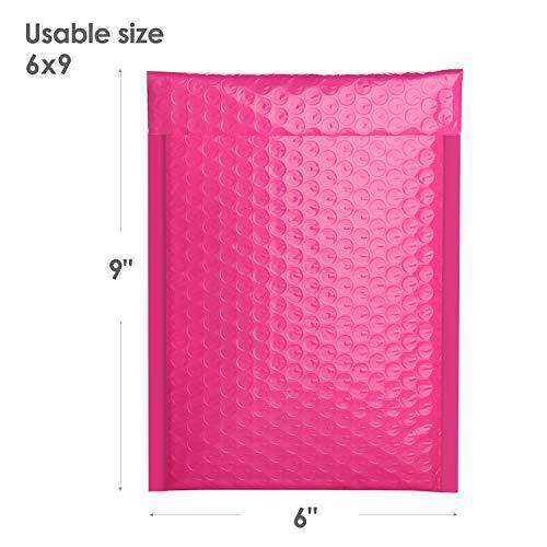 6x9 Bubble-Mailer Padded Envelope | Hot Pink