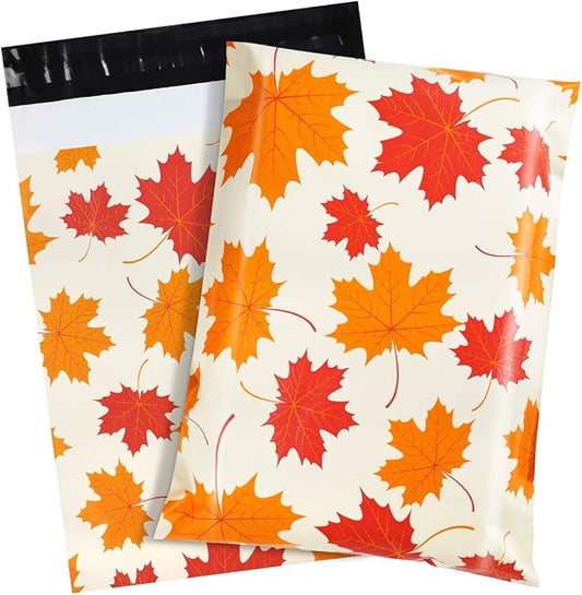 Poly Mailers | 10" x 13" Autumn Leaves