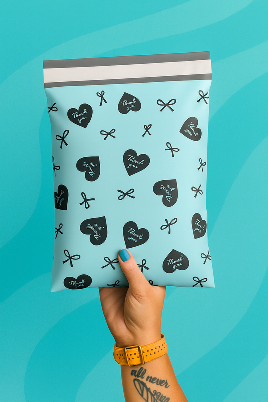 Poly Mailers | 10" x 13" Blue Icons