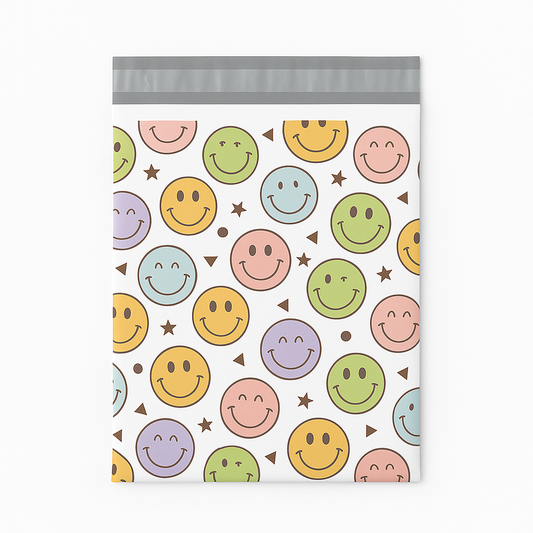 Poly Mailers | 10" x 13" Happy Faces