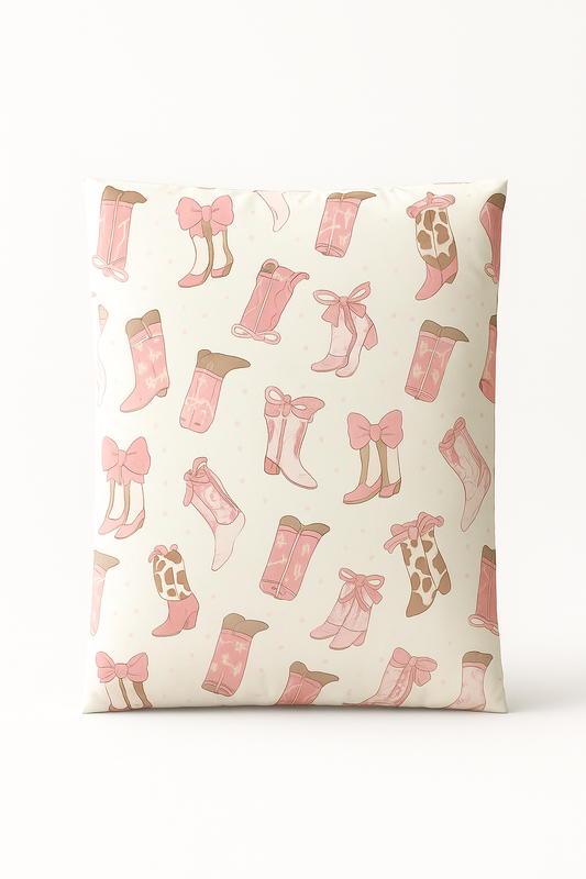 Poly Mailers | 10" x 13"  Pink  Boots