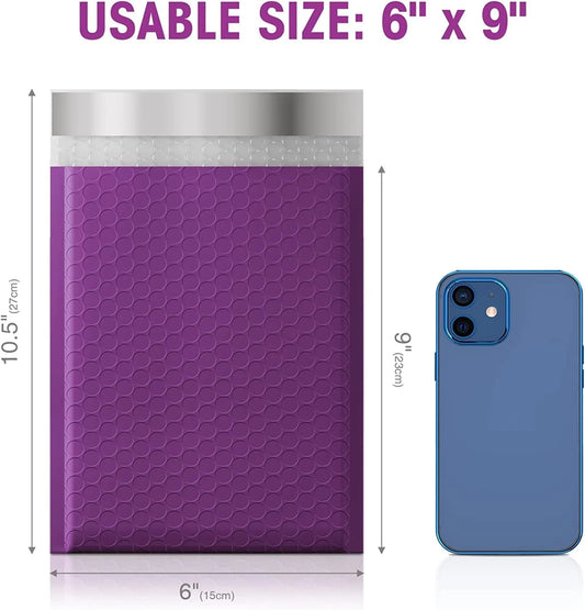 6x9 Bubble-Mailer Padded Envelope | Purple