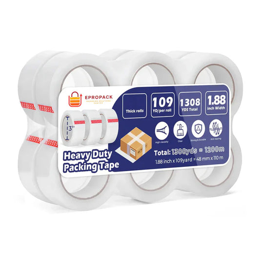 1.88”x109 yards Clear Packing Tape Refills Heavy Duty Packing Tape